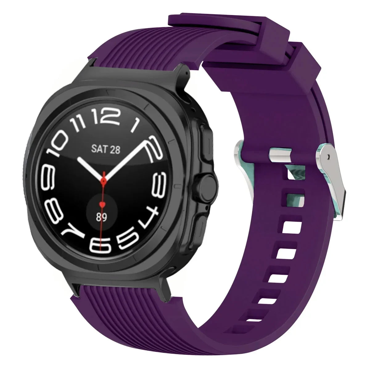 Stripe Textured Silicone Wristband for Samsung Galaxy Watch Ultra and Samsung Galaxy Watch Ultra (2025)