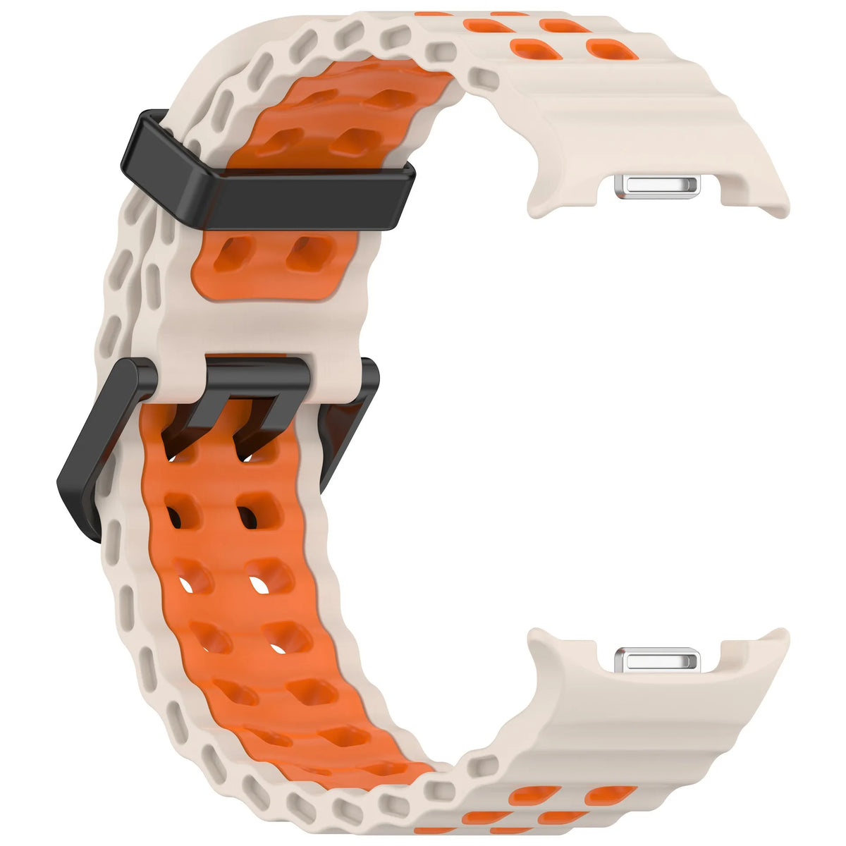 Perforated Silicone Watch Band with One-Click Installation for Samsung Galaxy Watch 9
