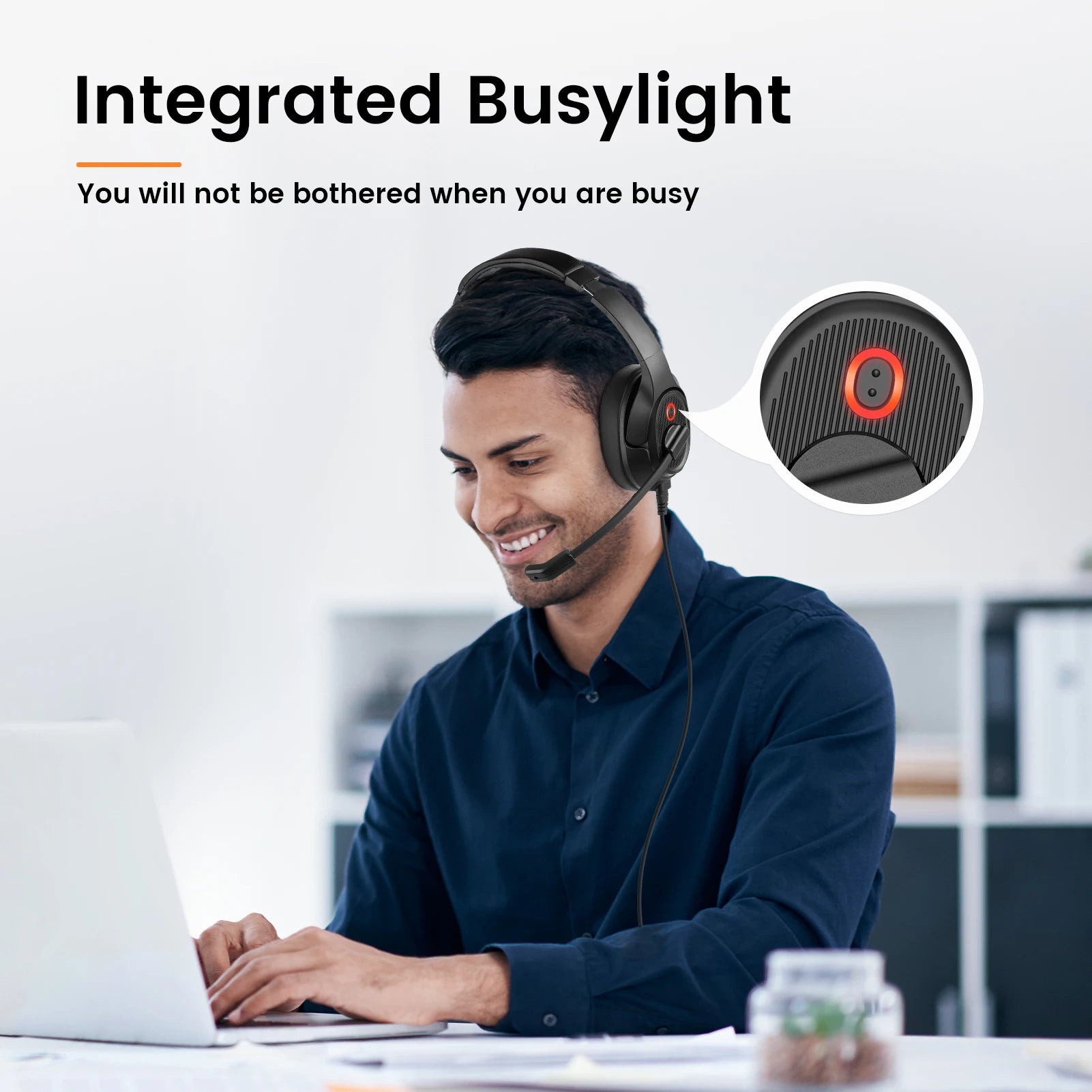 EKSA-H2 USB Wired Computer Headset with ENC Mic