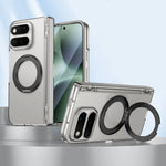 Transparent Fold Case with 360° Rotatable Ring for Google Pixel 11 Pro Fold