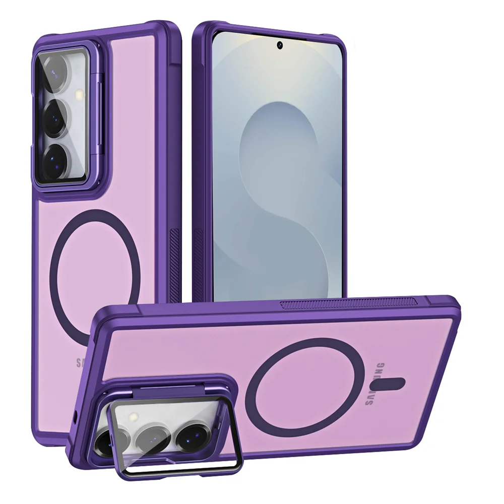 Luxury Magnetic Shockproof Case with Acrylic Camera Lens Protection for Samsung Galaxy S26 Series