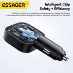 Essager 45W PD Fast Car Charger- 3 Ports with 75cm Retractable Cord