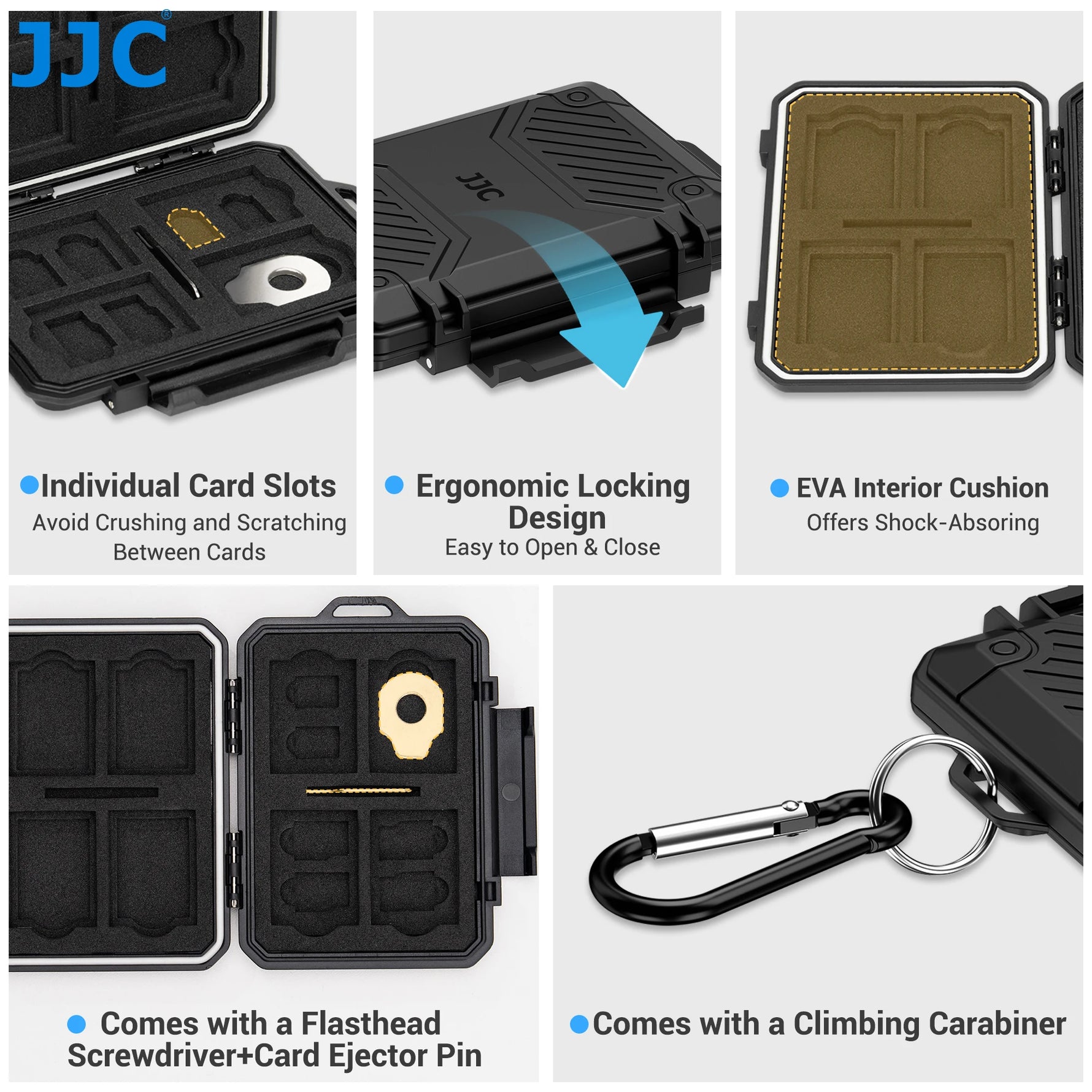 JJC IP67 Water-Resistant Memory Card Case