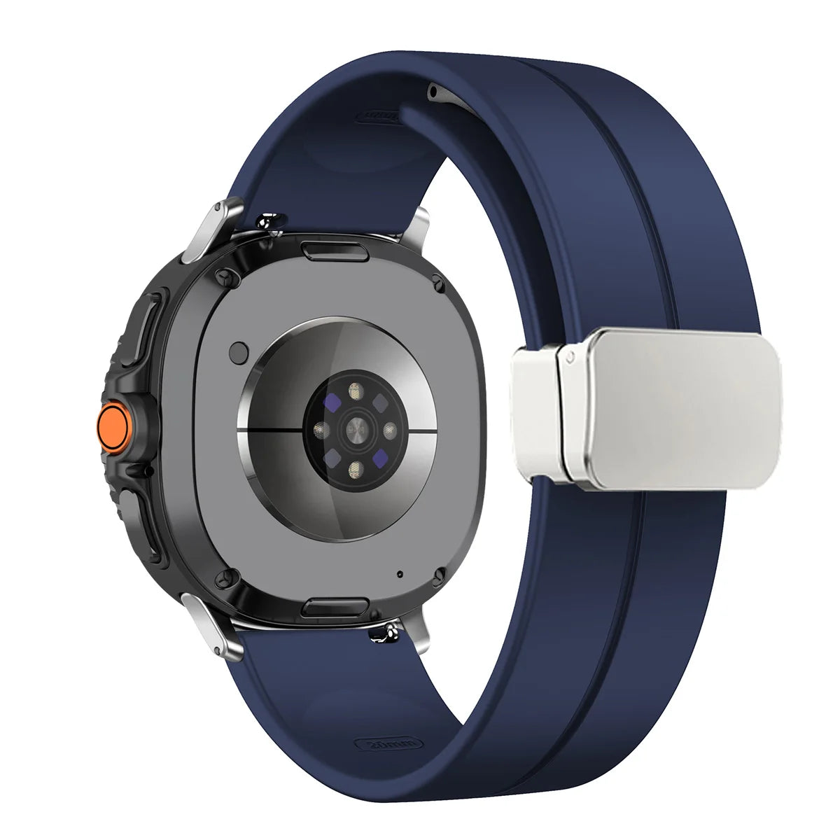 Silicone Magnetic Buckle Strap for Samsung Galaxy Watch 8 /  Galaxy Watch 8 Classic