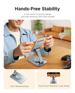 Aluminum 360° Dual-Axis Folding Phone Holder