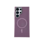 Honeycomb Grid Mesh Cooling Magnetic Phone Case with Lens Protector for Samsung Galaxy S24 Series