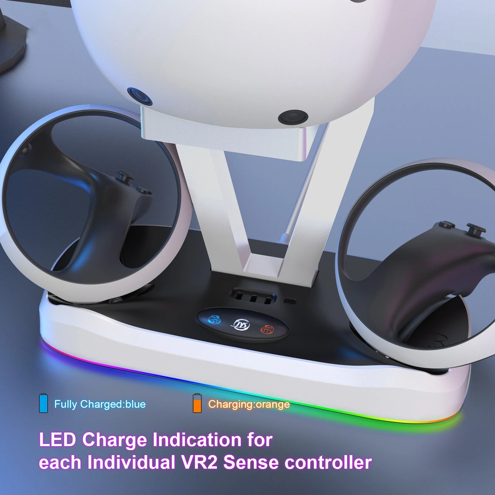 PlayStation VR2 Magnetic Suction Charging Dock Base with RGB Light