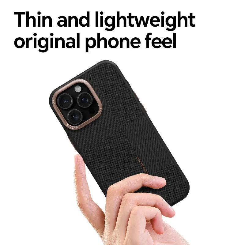 Carbon Fiber Pattern TPU Anti-Fall Protection Case for iPhone 15 Pro & iPhone 15 Pro Max