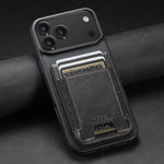 iPhone 17 Series Leather Wallet Case with Elastic Card Slot