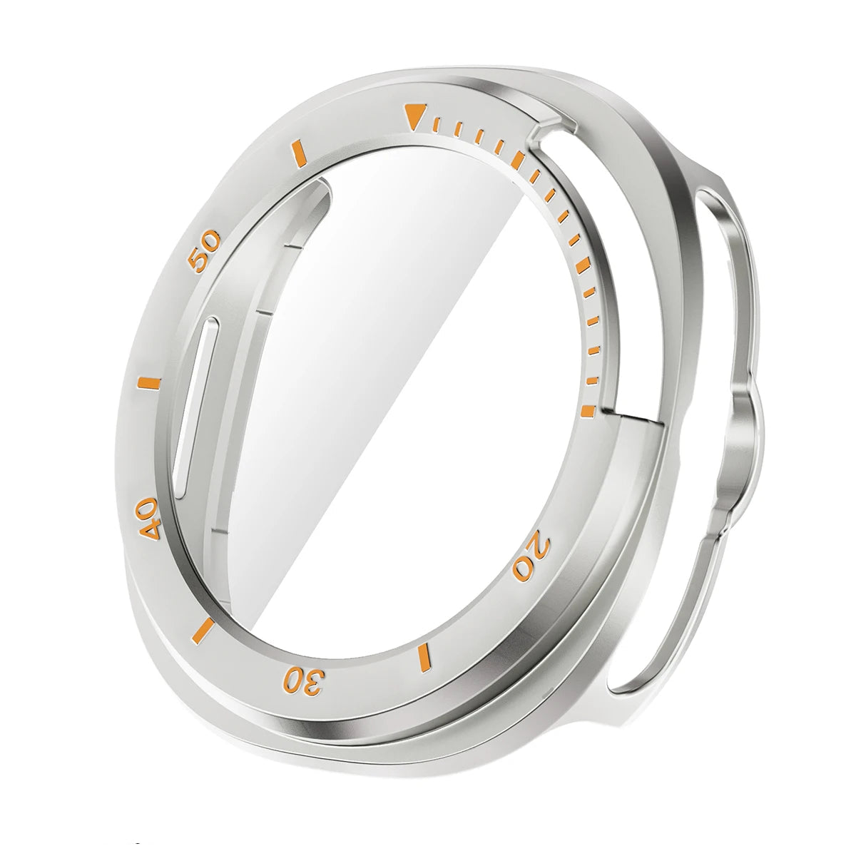 PC Case with Tempered Glass Screen Protector for Samsung Galaxy Watch 8 Classic