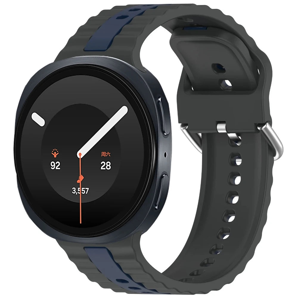 Perforated Silicone Strap with Ribbed Texture for Samsung Galaxy Watch 9