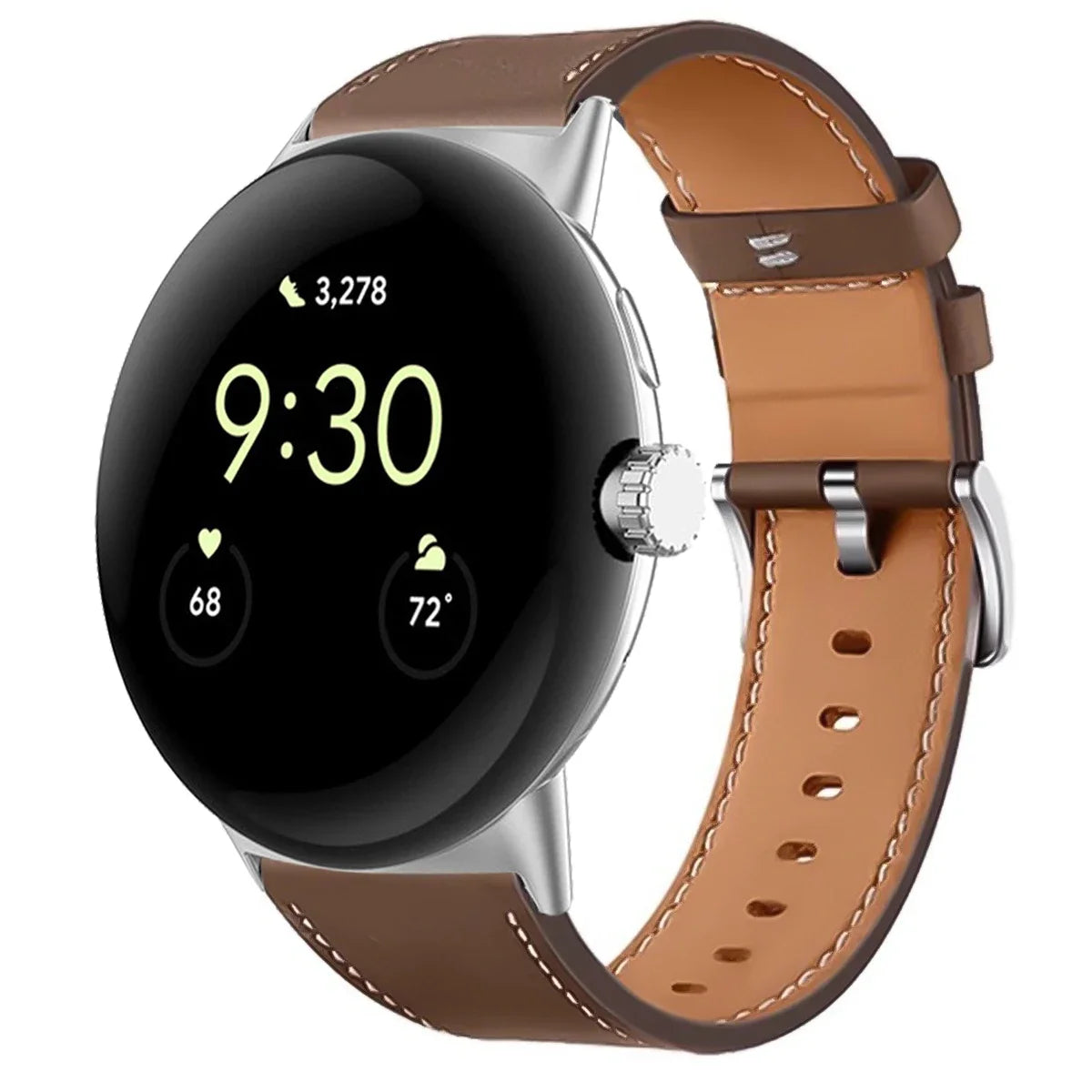 Premium Leather Replacement Strap for Google Pixel Watch 3