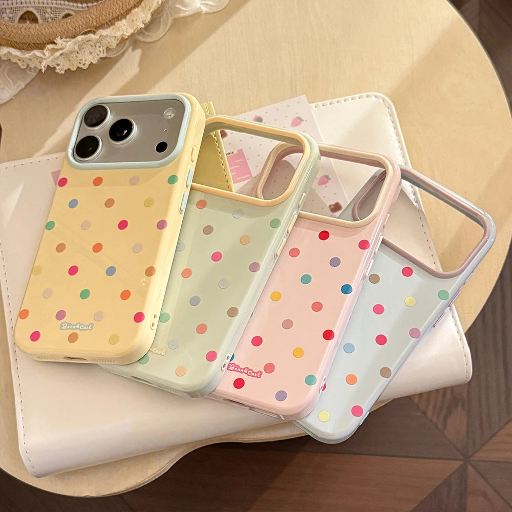 Colorful Polka Dot Protective Case for iPhone 17 Series