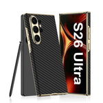 Luxury Matte Leather Case for Samsung Galaxy S26 Ultra