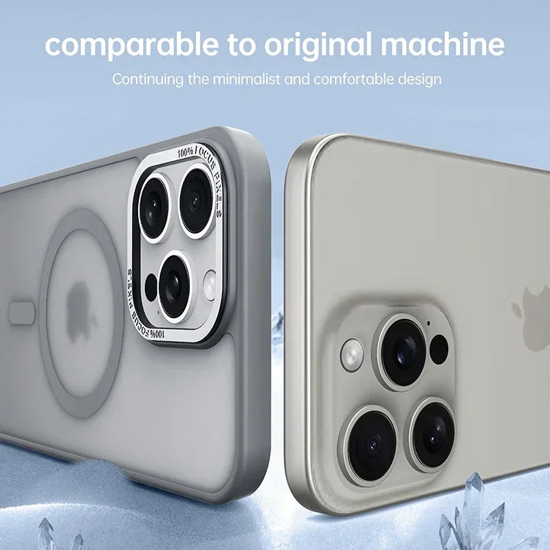 Luxury Matte Transparent MagSafe Case for iPhone 16 Series