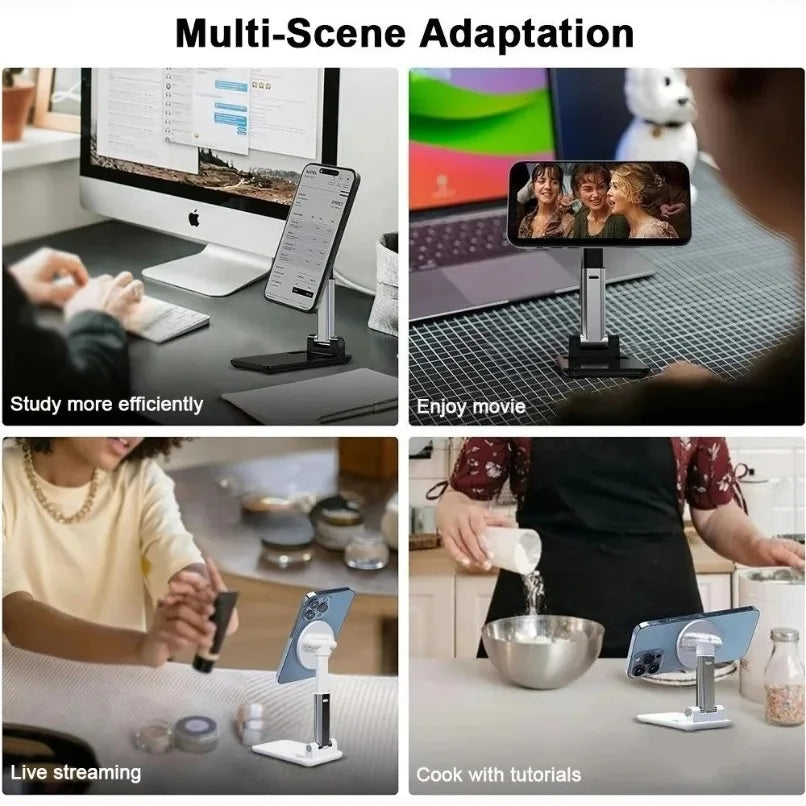 Foldable Metal MagSafe Phone and Tablet Stand