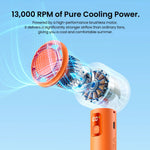 Vention Foldable Handheld Fan with LED Display and Lanyard