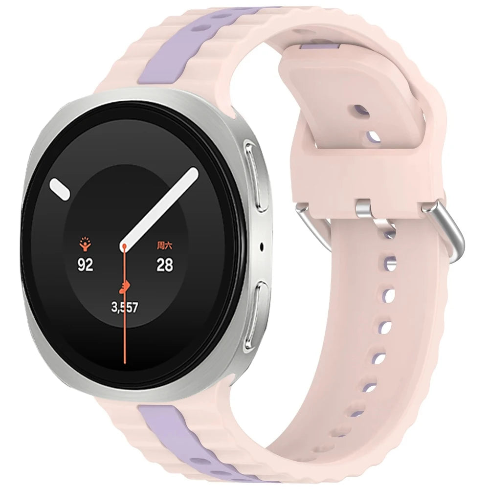 Perforated Silicone Strap with Ribbed Texture for Samsung Galaxy Watch 9