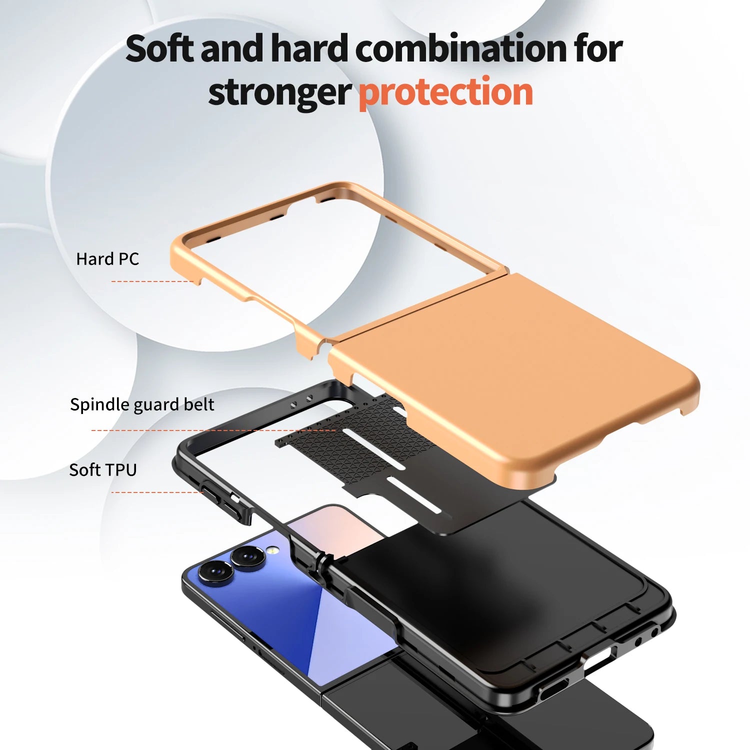 Cute Candy Color PC Shockproof Case for Samsung Galaxy Z Flip 7