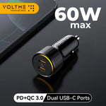 VOLTME 60W Dual USB-C Car Charger