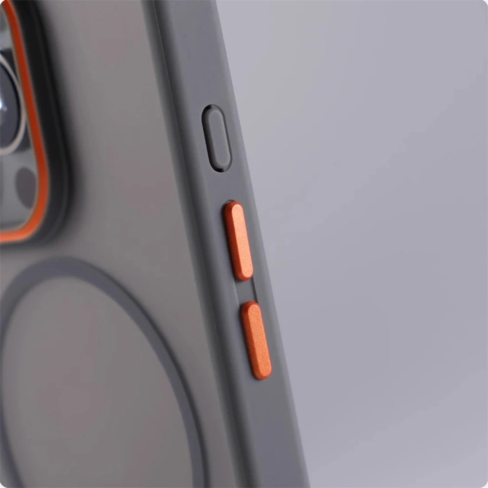 Shockproof Matte Translucent MagSafe Case for iPhone 16 Series
