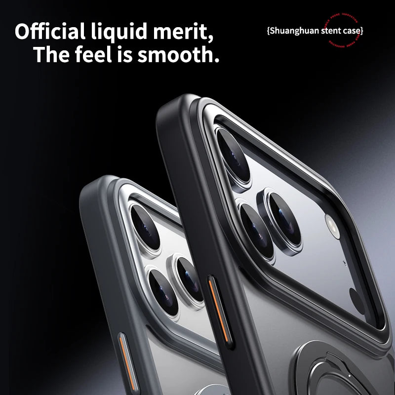 Magsafe Compatible iPhone 17 Series Case with Integrated Rotation Kickstand