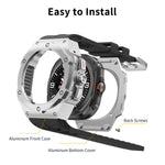 Aluminum Case with Silicone Strap for Samsung Galaxy Watch Ultra and Samsung Galaxy Watch Ultra (2025)