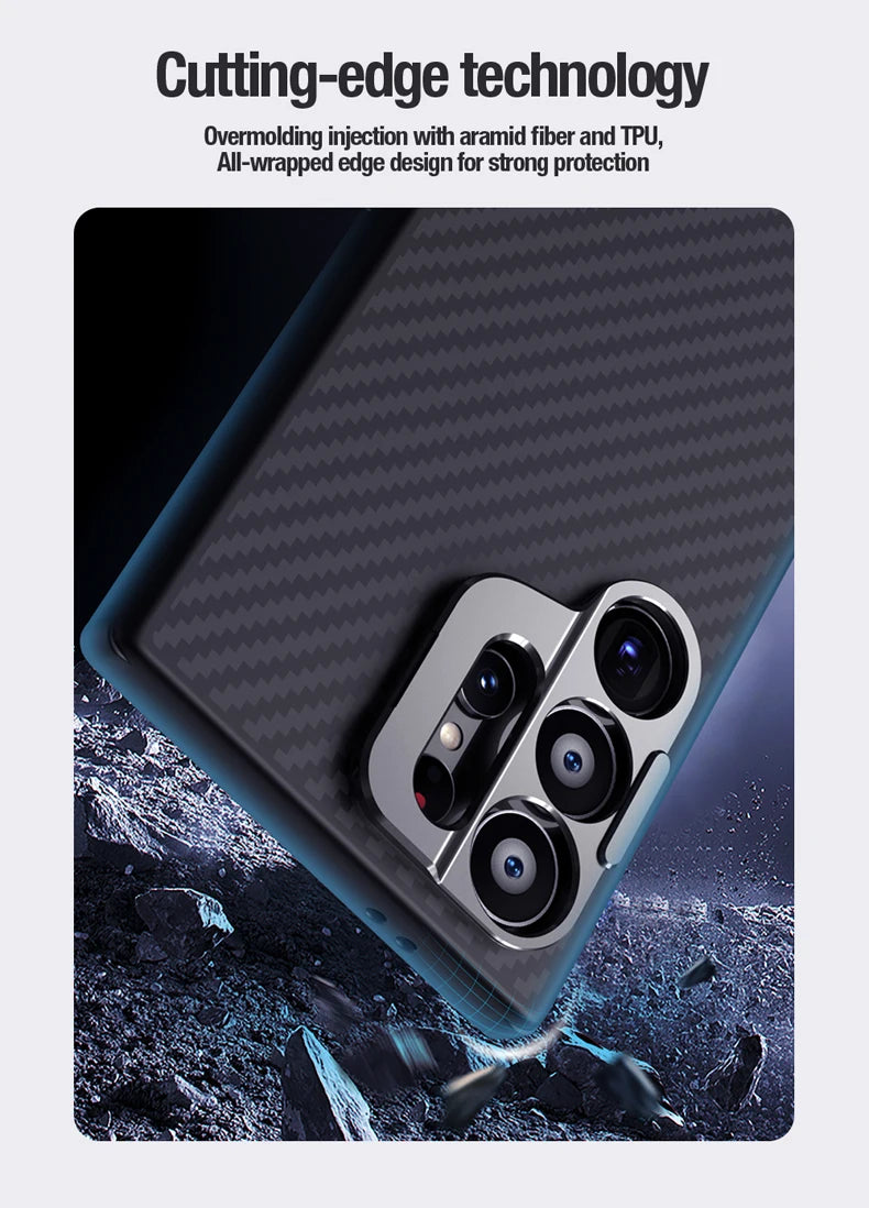 Premium Aramid Fiber Magnetic Case for Samsung Galaxy S24 Ultra