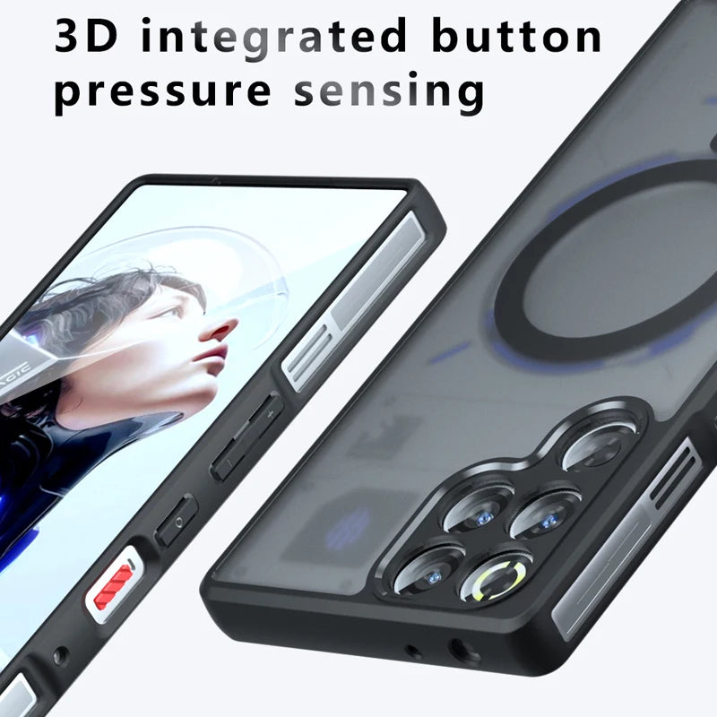 Matte PC+TPU Shockproof Case for ZTE Nubia Red Magic 11 Pro / Pro Plus