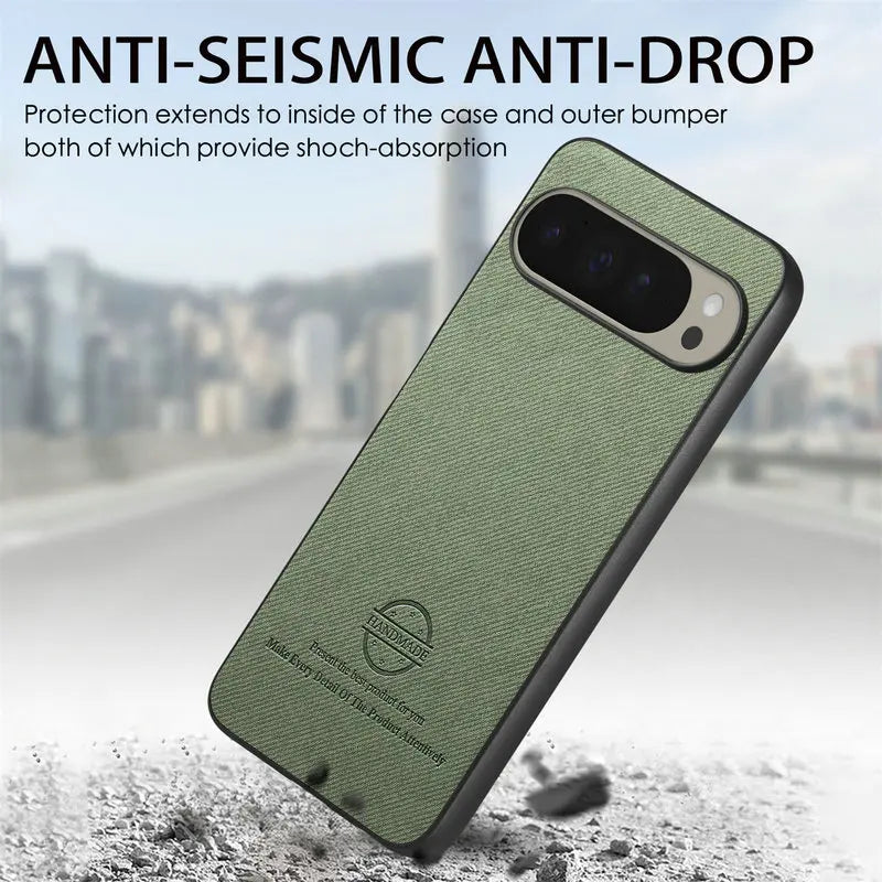 Premium Leather Shockproof Protective Case for Google Pixel 9 Series