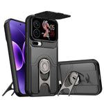 Rugged Case with Ring Stand and Lens Cover for Xiaomi 17 Series