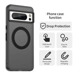 Matte Military-Grade Shockproof Magnetic Case for Google Pixel 9 Series
