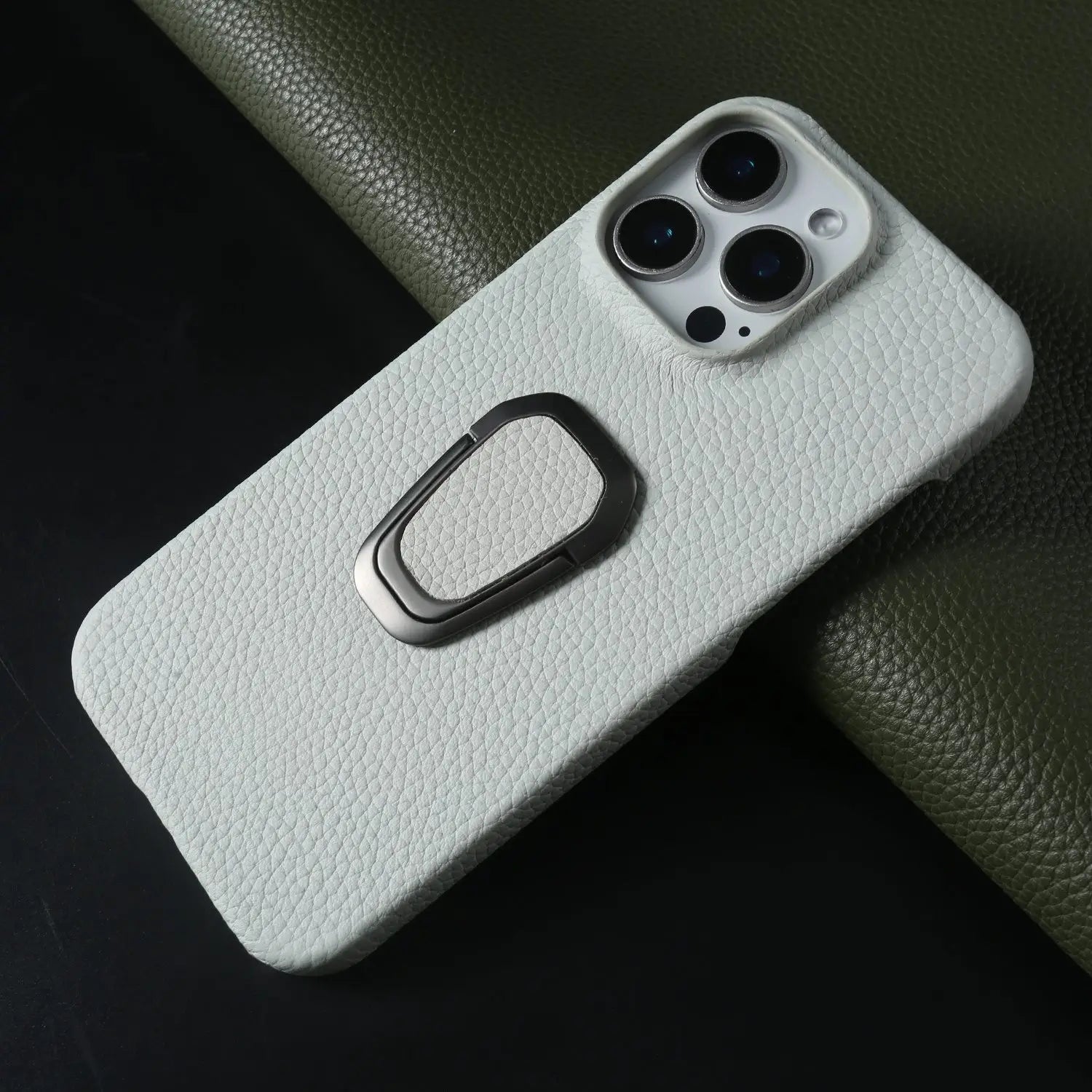 Genuine Leather Protective Case for iPhone 16 Series