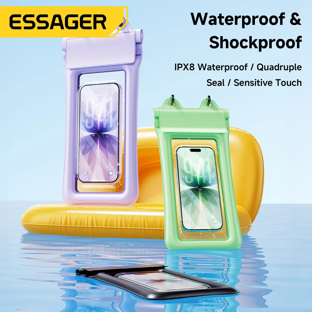 IPX8 Floating Airbag Waterproof Phone Pouch