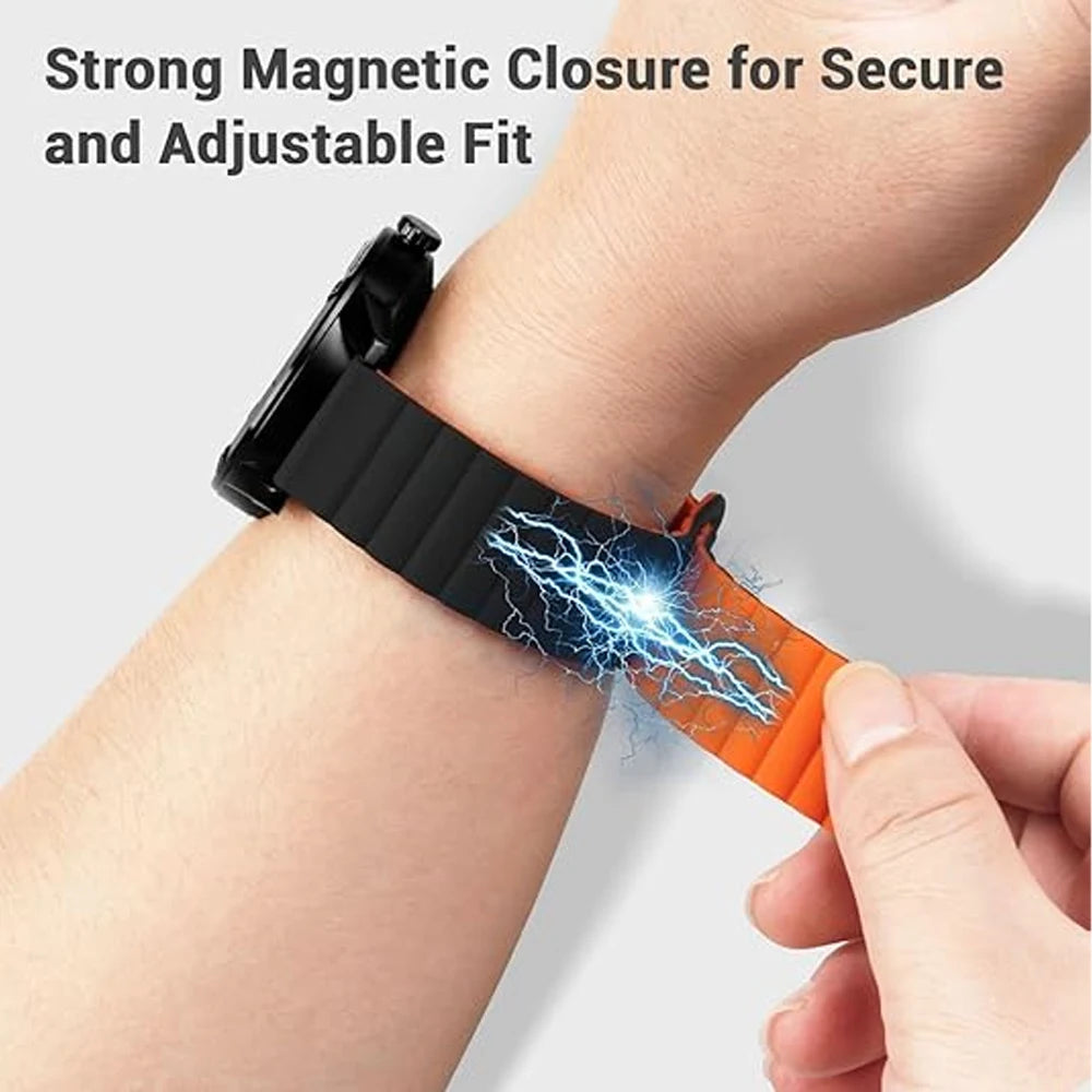 Adjustable Magnetic Silicone Bracelet for Samsung Galaxy Watch 8 & Galaxy Watch 8 Classic