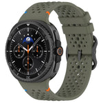 Perforated Silicone Watch Band for Samsung Galaxy Watch 9