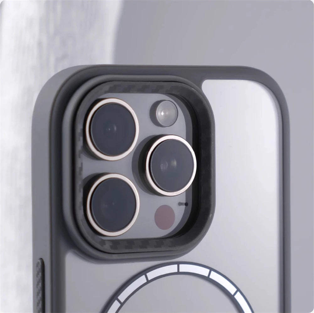 Anti-Slip Transparent Bumper MagSafe Case for iPhone 16 Series