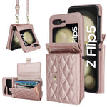 Stylish Leather Wallet Flip Case for Samsung Galaxy Z Flip 6