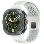 Perforated Silicone Sport Band with Quick-Release Connector for Samsung Galaxy Watch Ultra 2