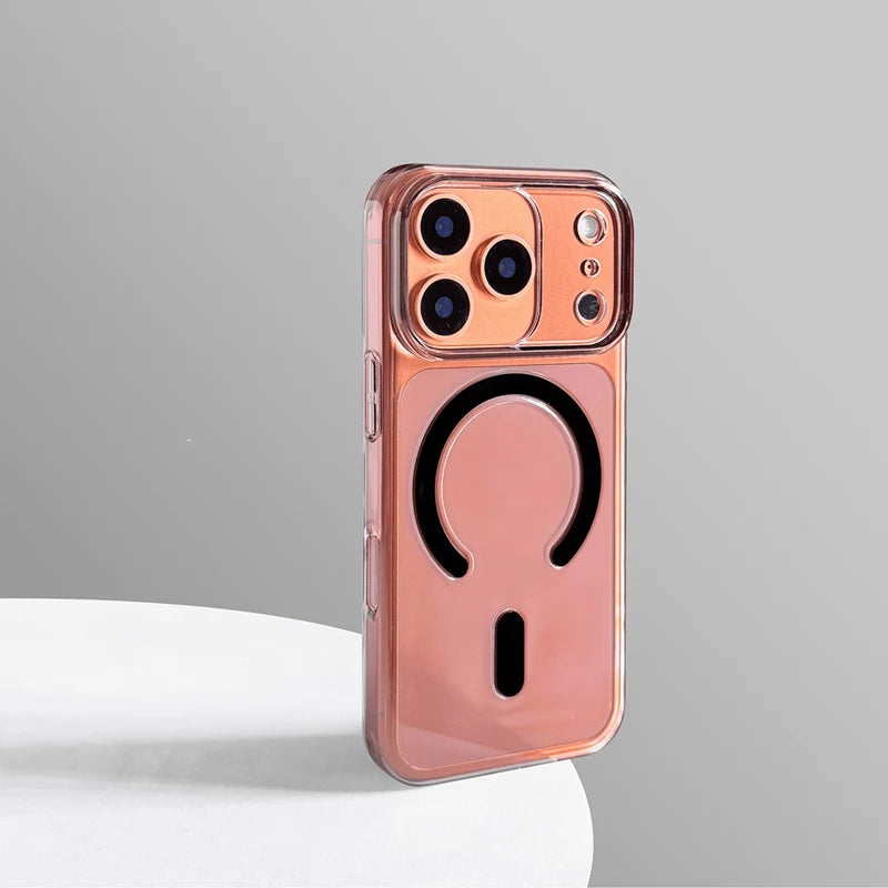Ultra-Thin Transparent MagSafe Case with Enclosed Camera Button for iPhone 17 Series