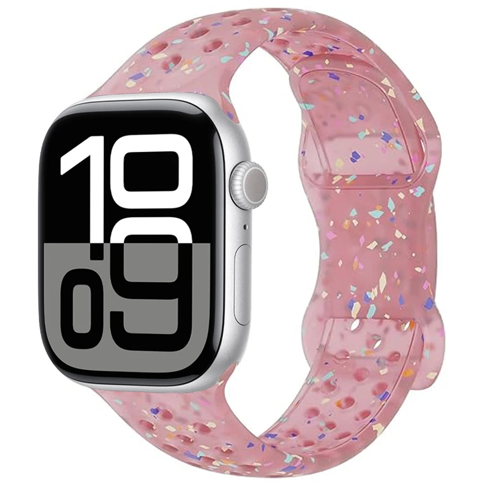 Breathable Sport Silicone Strap for Apple Watch