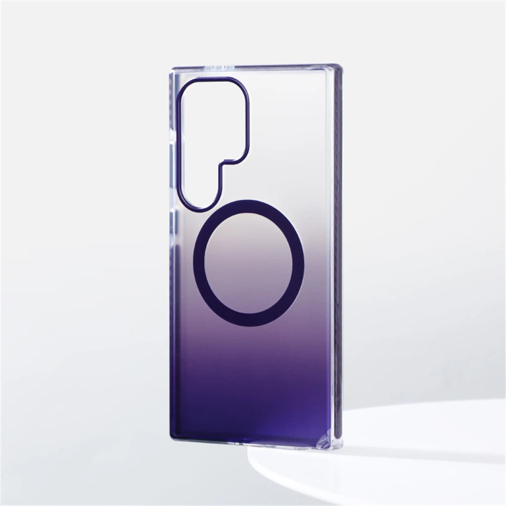 Shockproof Gradient Magnetic Bumper Case for Samsung Galaxy S25 Series