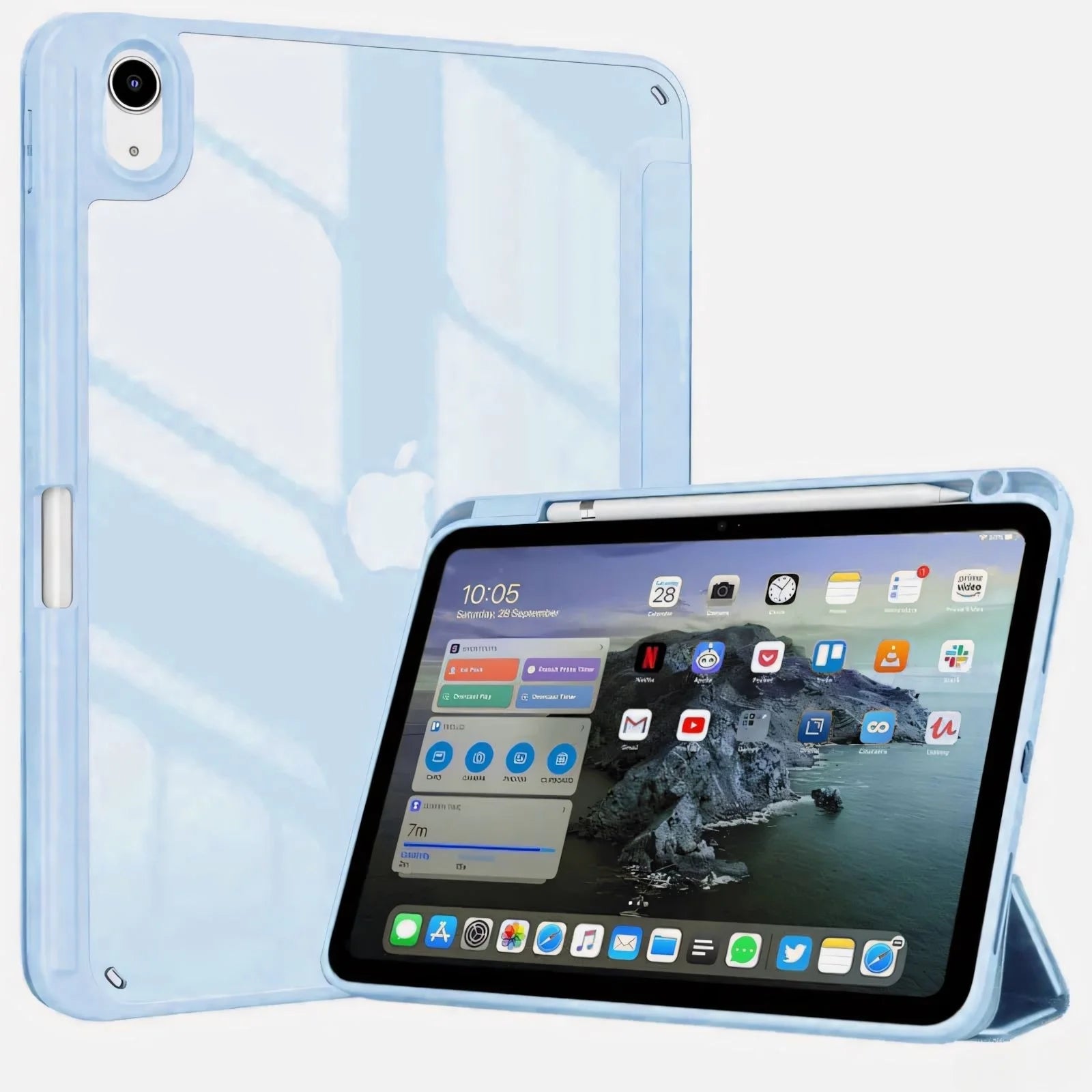 Magnetic Tri-Fold Case with Auto Sleep/Wake for iPad (11th Generation)