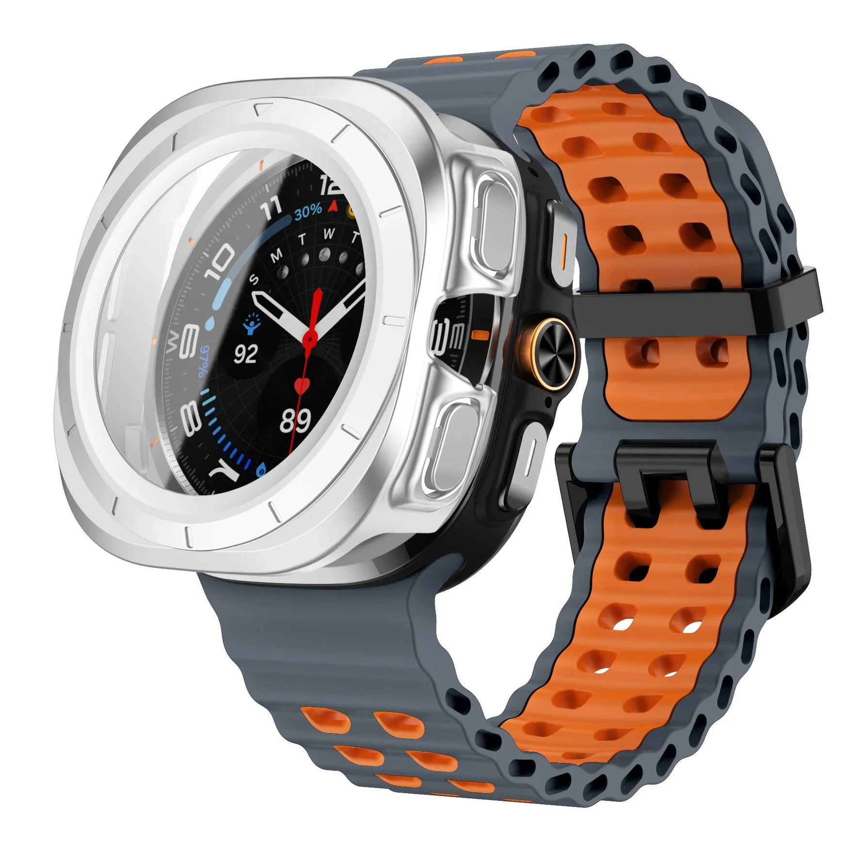 Silicone Strap & Protection Set for Samsung Galaxy Watch Ultra and Samsung Galaxy Watch Ultra (2025)