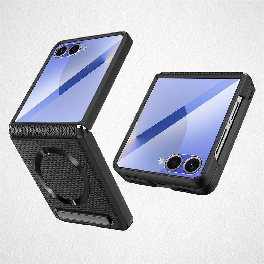 Protective Magnetic Case with Built-in Kickstand for Samsung Galaxy Z Flip 7