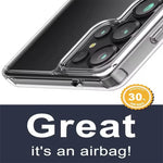 Crystal Clear Shockproof Soft TPU Silicone Case for Samsung Galaxy S25 Series