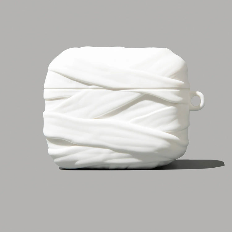 Embossed Mummy-Styled Protective Case with Hanging Loop for AirPods 3