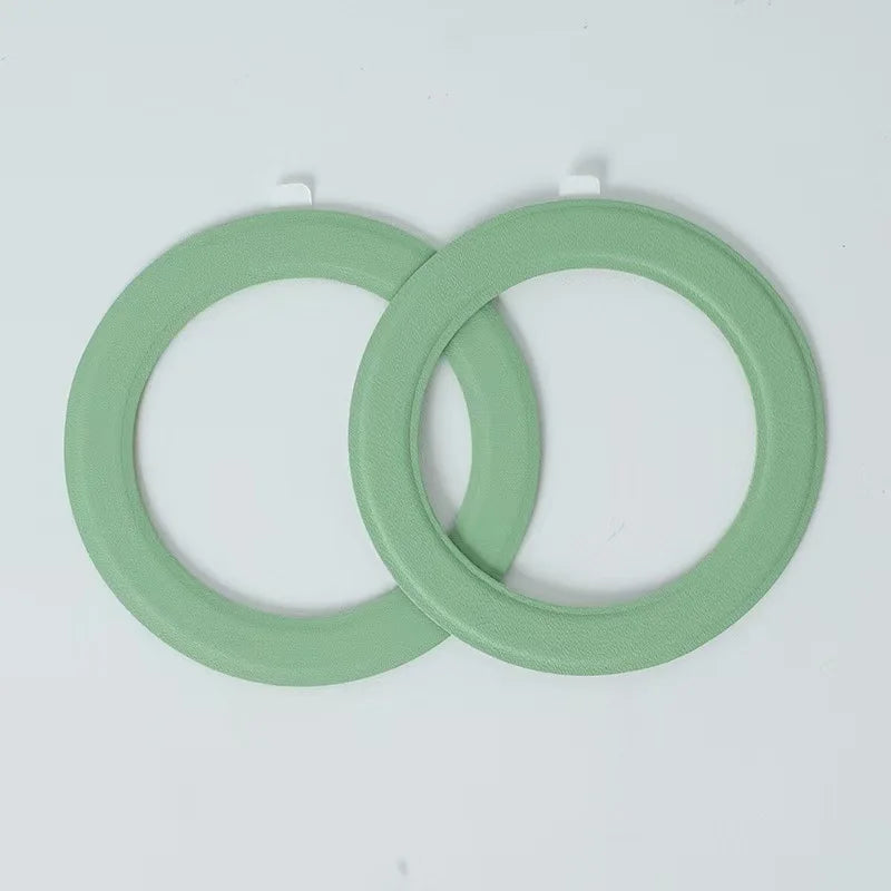 2PCS Universal PU Leather Adhesive Magnetic Plate