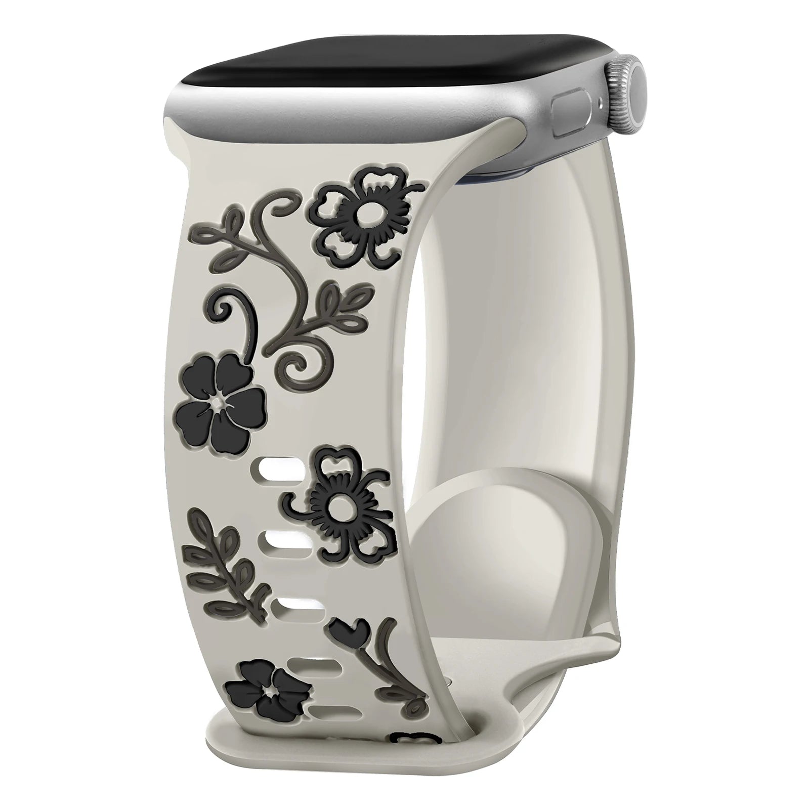 Soft Engraved Silicone Strap for Apple Watch