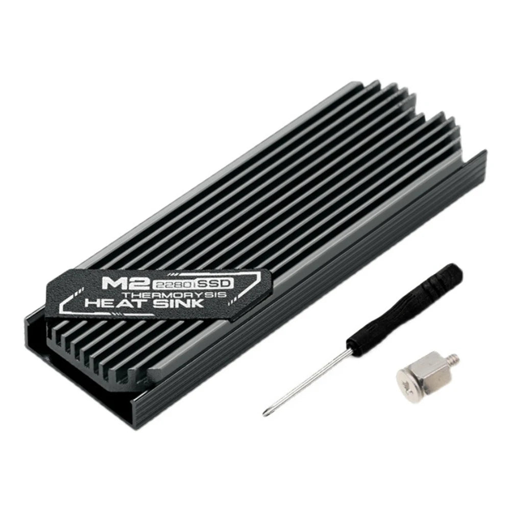 M.2 2280 Aluminum SSD Heat Sink with 45° Fins for PlayStation 5